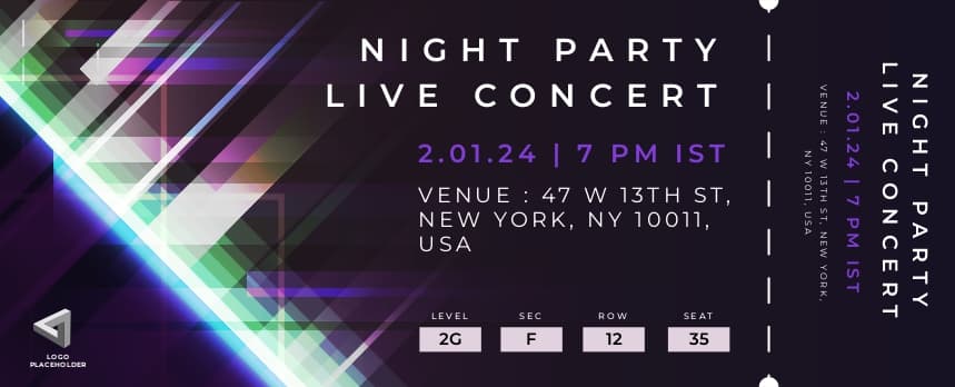 Night Party Live Concert Ticket