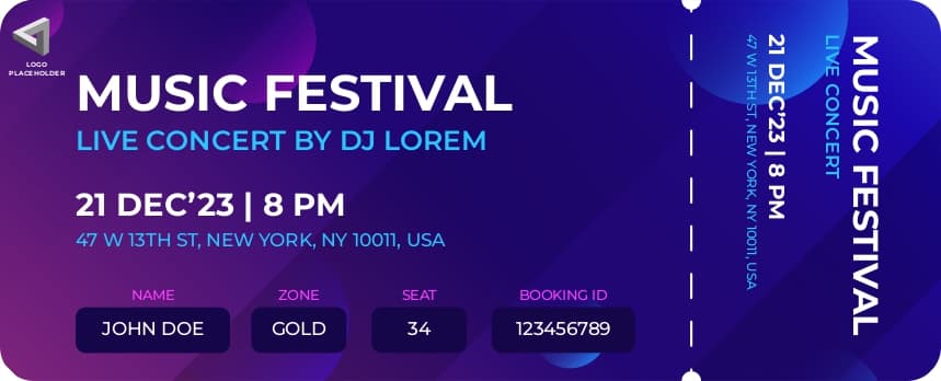 Music Festival Ticket