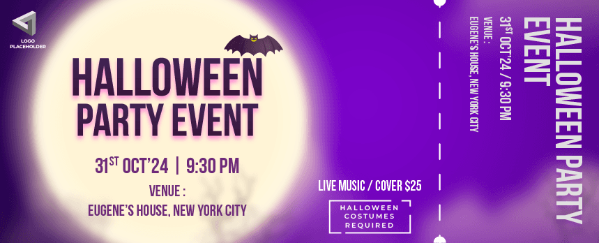 Halloween Party Event Ticket