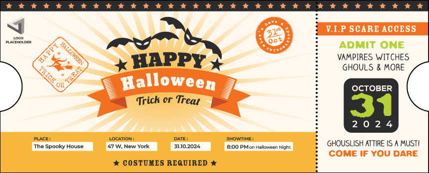 Happy Halloween Ticket