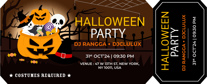 Halloween Party Ticket