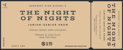 Night Of The Nights Prom Ticket