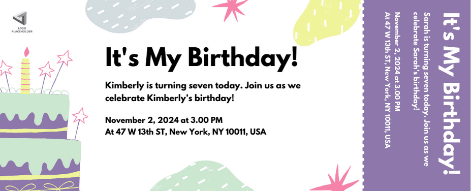 Birthday Party Invitation Ticket