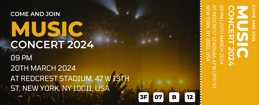 Concert Festival Ticket