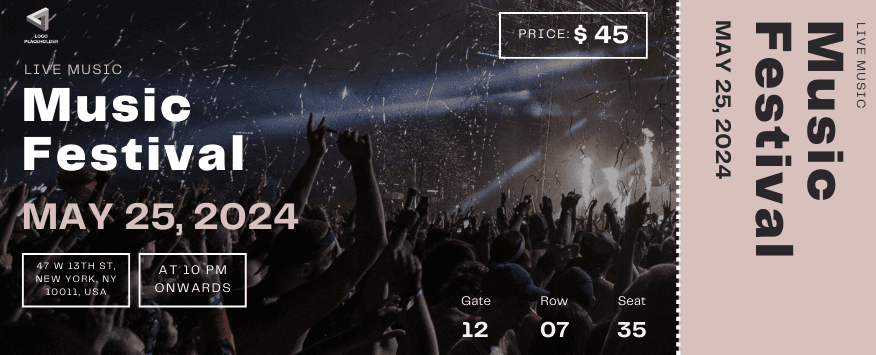 Fun Music Concert Ticket