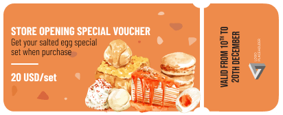 Store Opening Food Ticket