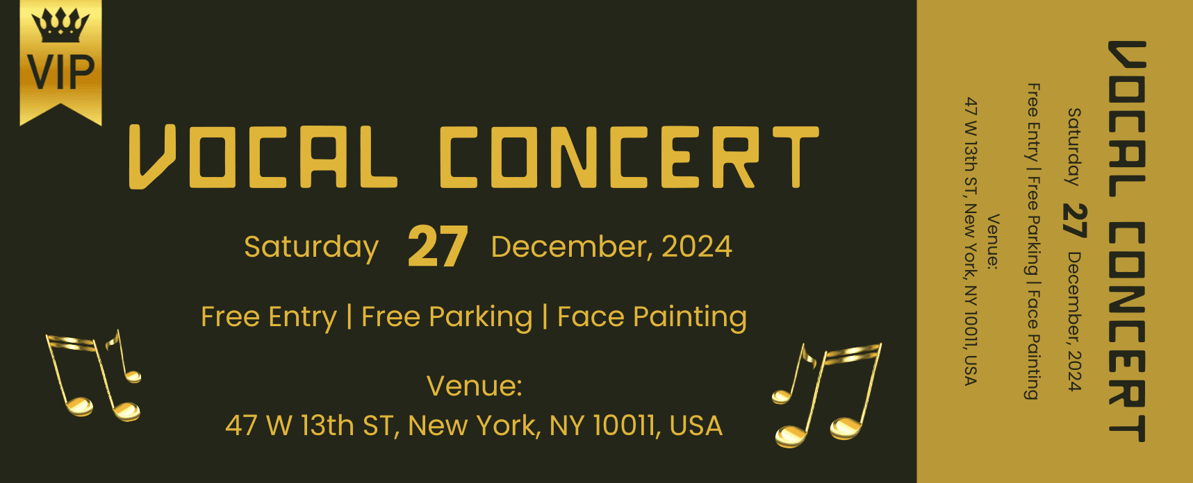 VIP Concert Ticket