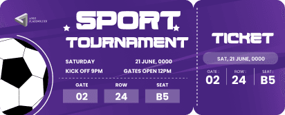 Sports Ticket for Tournaments
