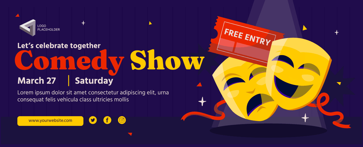 Customizable Comedy Show Ticket