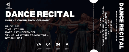 Dance Recital Ticket