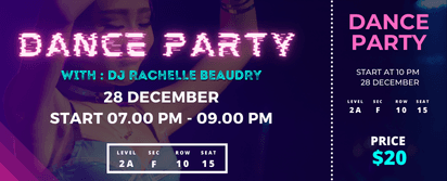 Dance Party Ticket