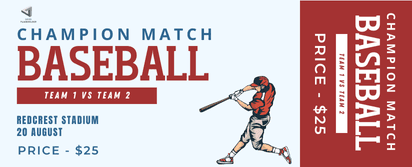 Baseball Championship Ticket