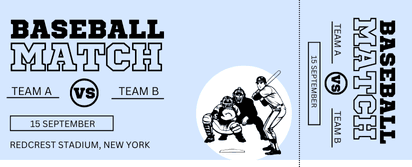 Baseball Match Ticket