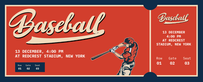 Baseball Match Ticket