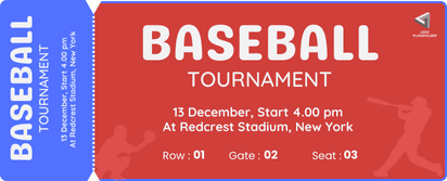 Baseball Tournament Ticket