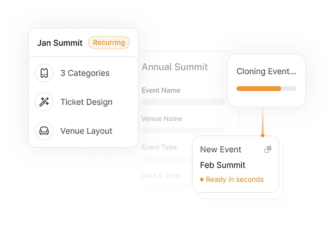 Clone a recurring event in seconds