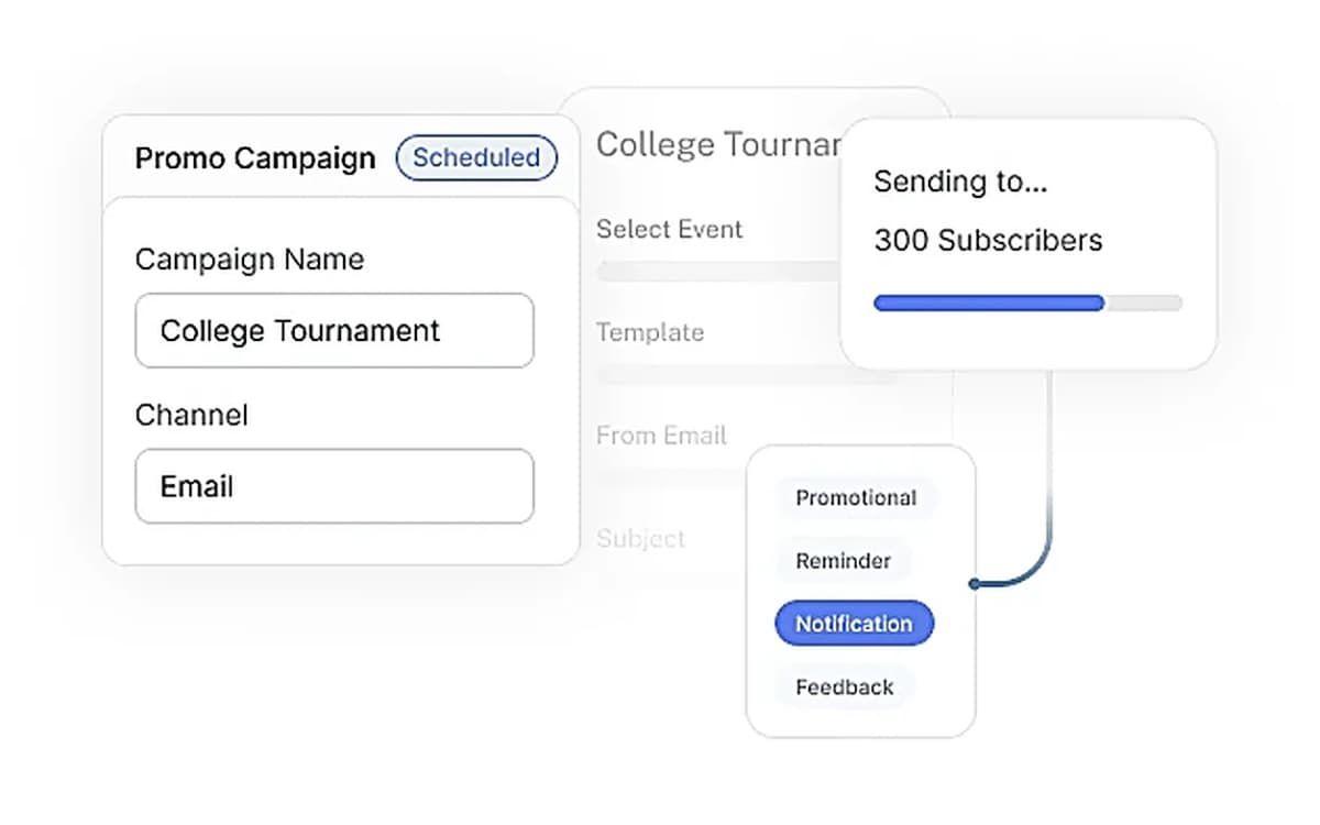 Promote events in bulk, control exactly who attends